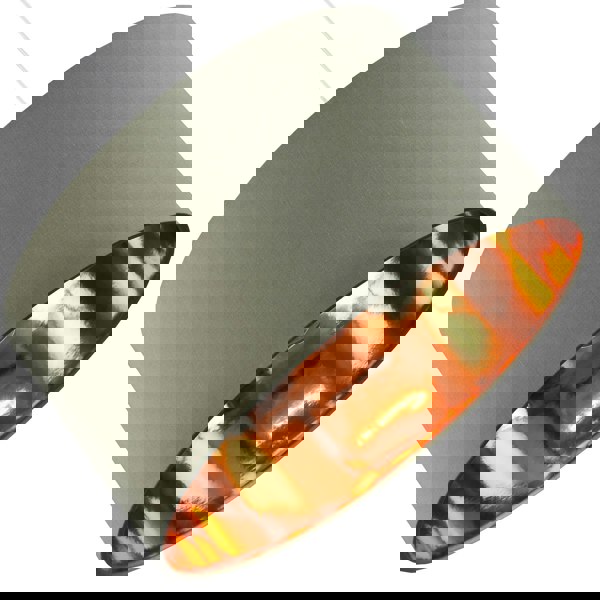 Olive Green Cotton 20" Floor/Pendant Lampshade with Shiny Copper Inner Image 3