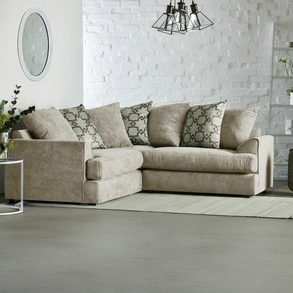 Furnishings For Less Graceland Fabric 5 Seater Corner Sofa