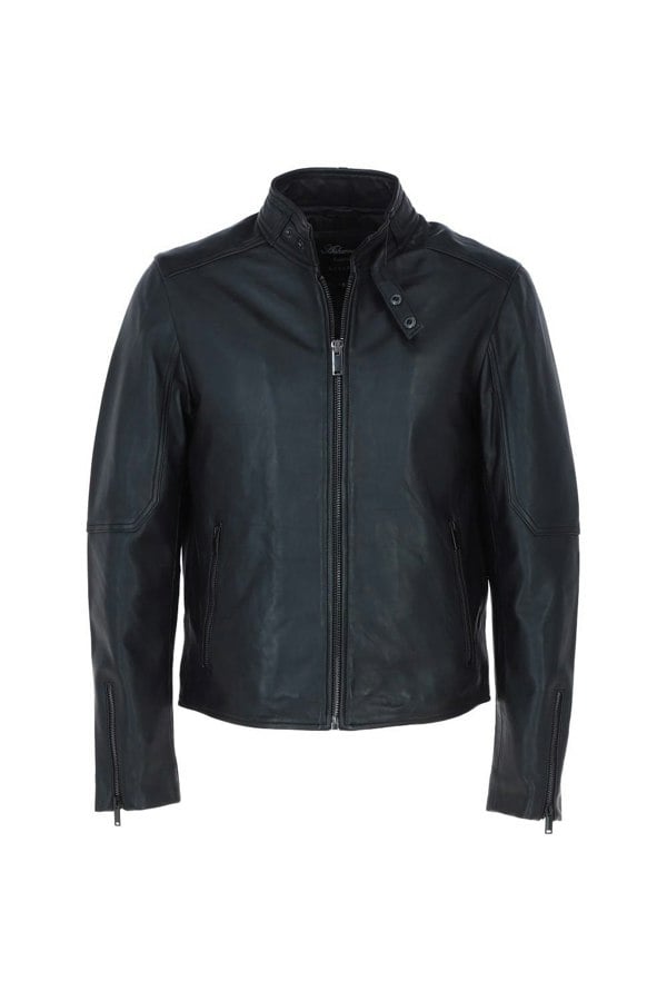Real Leather Biker Jacket: AWM-Charli