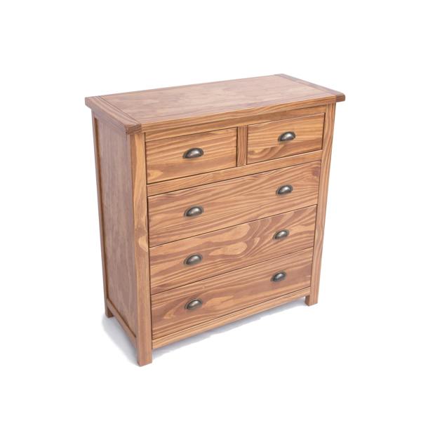 Cabinet Bits Padua 5 Drawer Chest of Drawers Brass Cup Handle