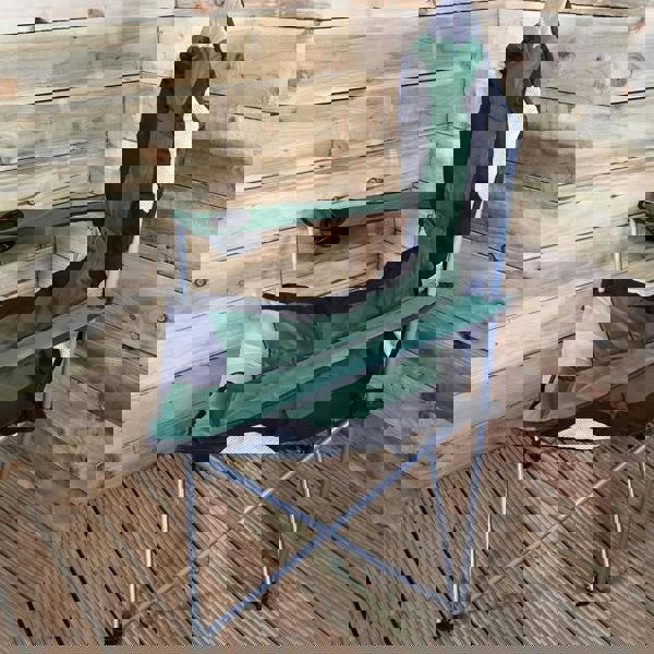 Samuel Alexander Luxury Padded High Back Folding Outdoor / Camping / Fishing Chair in Green