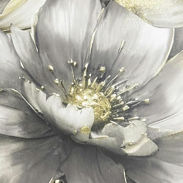 Aminah Floral Charcoal & Gold Wallpaper