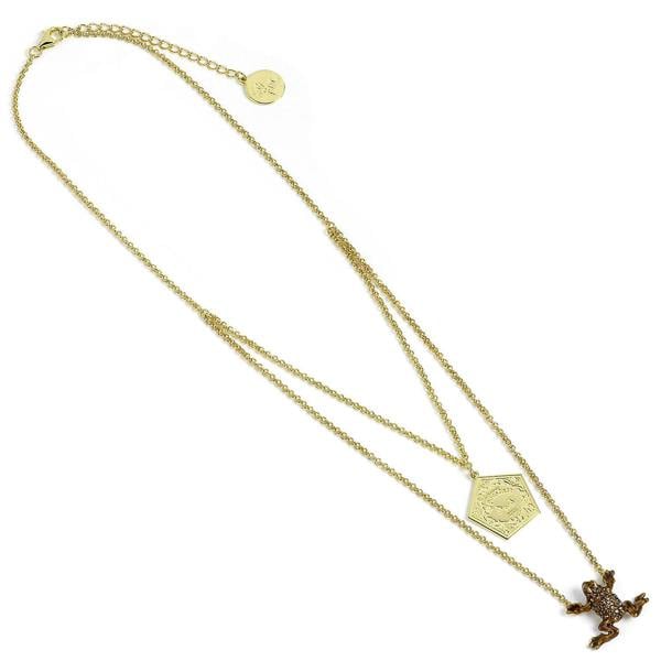 Harry Potter sterling silver chocolate frog Necklace with crystal Elements