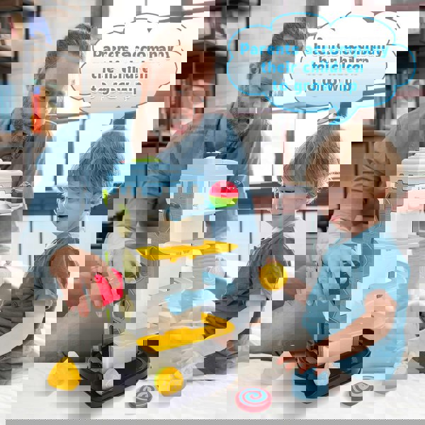 deAO Toys Children’s 4-in-1 Ball Tower Toy – Baby Ball Drop with Music & Lights, Montessori Learning Toy for Toddlers Aged 1–5