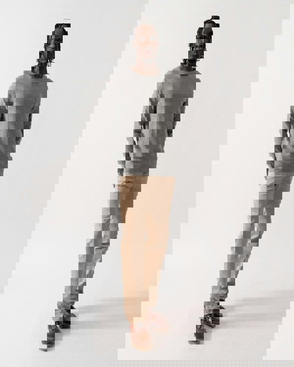 Tommy Hilfiger Core Essential Cotton Crew Mens Sweatshirt - Medium Grey Heather