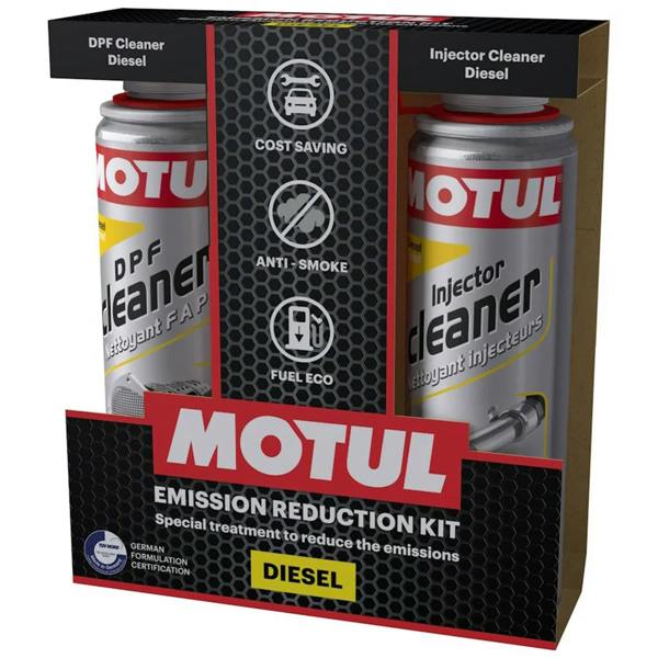 Motul Diesel Emission Reduction Kit DPF Cleaner & Injector Cleaner 600ml