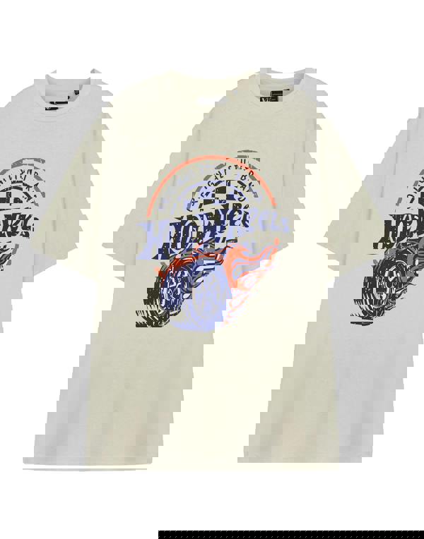 Hot Wheels Mens Beige Original Stunt Brand Short Sleeved T-Shirt