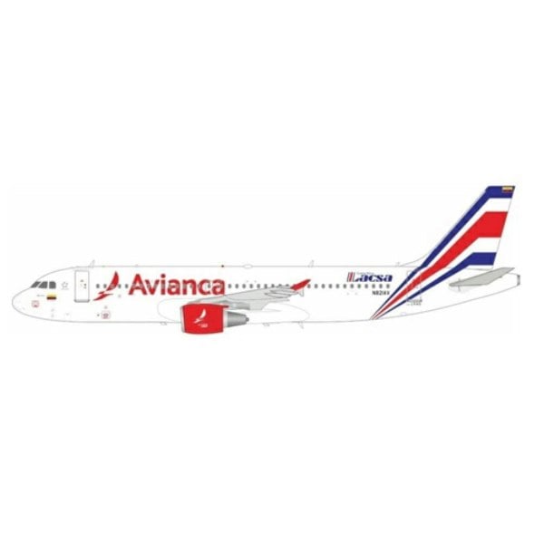 MCSlots Lacsa Retro Avianca Airbus A320-214 N821AV El Aviador Models 1:200 Inflight200 IFEAV821