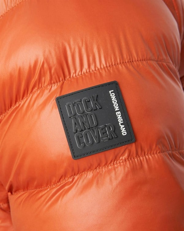 Duck and Cover Shemmy Two Quilted Jacket Orange