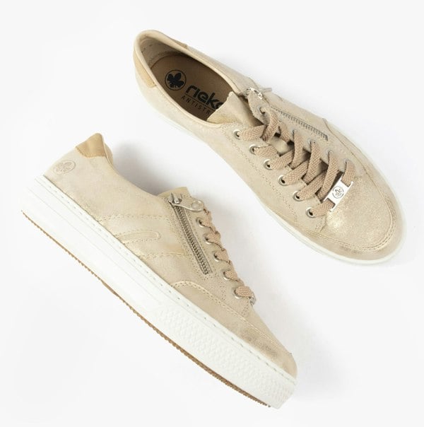Rieker L5903-62 Womens Shoes - Beige