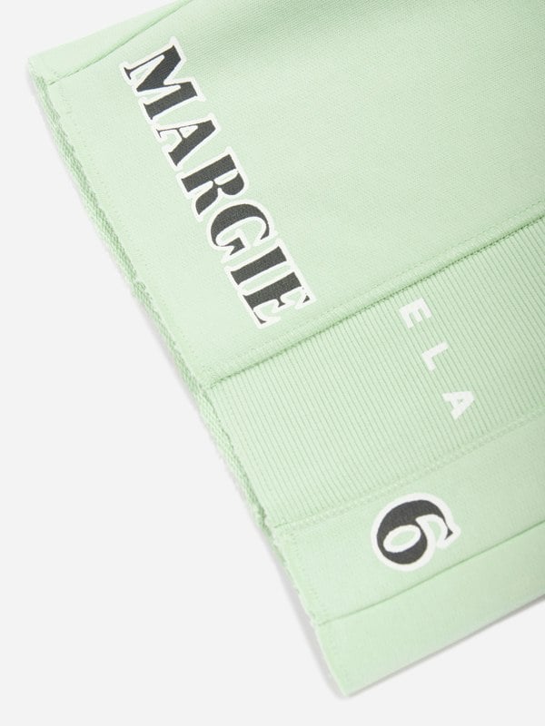 MM6 Maison Margiela Kids Logo Shorts in Green