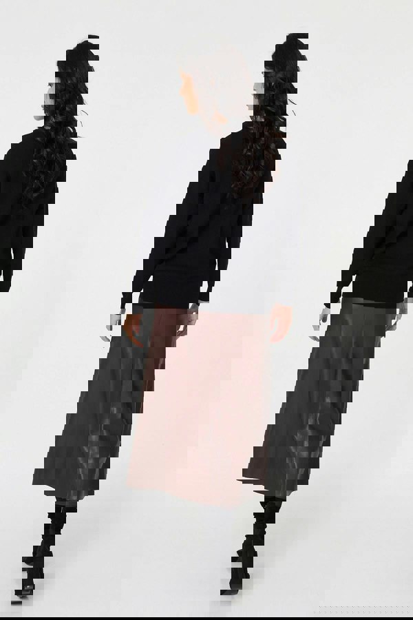 Black | Sequin Floral Embellished Relaxed Jumper
