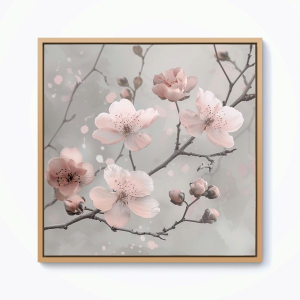 Warren Reed Delicate Spring Blossom Framed Canvas