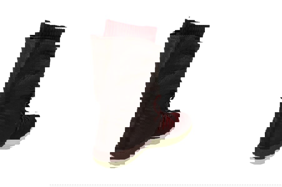 Nike Womens Roshe Two Hi Flyknit Trainers 861708 Sneakers Boots  600 - Deep Burgundy 600 - Photo 2