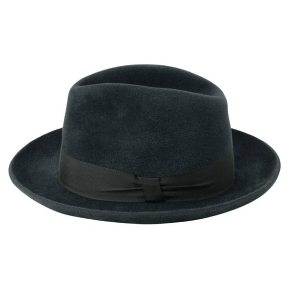 Gamble & Gunn Hannay Grey Luxury Fedora Susquehana Hat Co