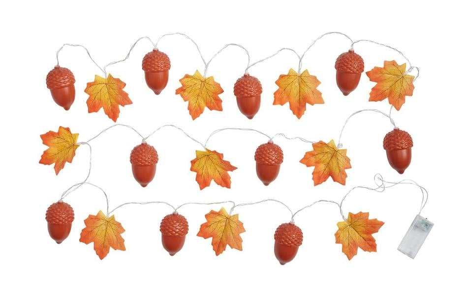 Acorn Leaf String Lights  Set of 20
