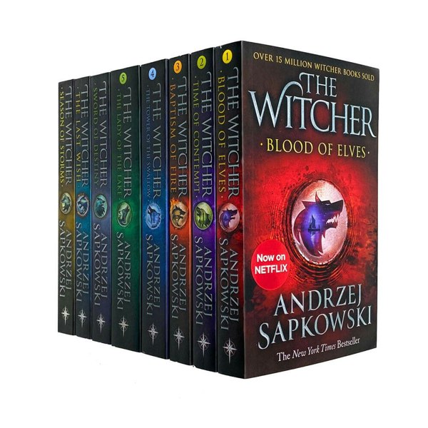 Andrzej Sapkowski Witcher Series Collection 8 Books Set Season of Storms Inc The Last Wish - Netflix