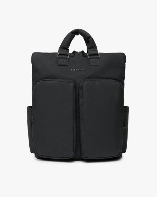 Tiba + Marl Ozzy Changing Tote / Backpack 2.0 Matte Black