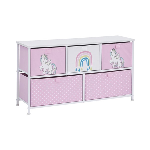 5L-206-UNI-5-drawer-unicorn-storage-chest-product-side