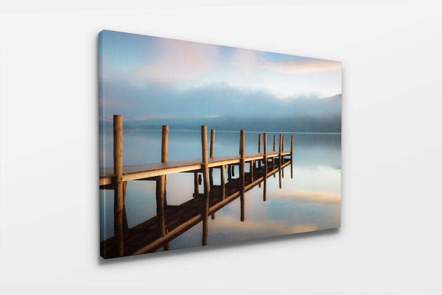 photographic print on canvas of lake district landscape