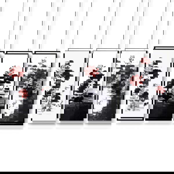 Living Room Canvas | Set of 3 Asian Inspired Wall art Prints