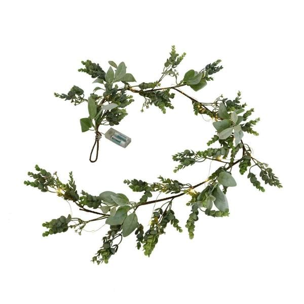 Hill Interiors Eucalyptus & Lambs Ear Winter Artificial Garland - Green - 