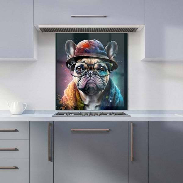 Warren Reed - Designer French Bulldog Dog Splashart Kitchen Splashback