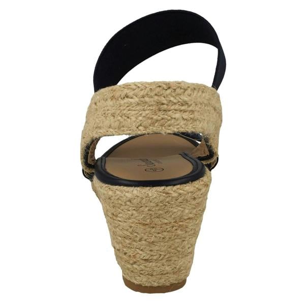 Savannah Womens Savannah Slip On Wedge Heeled Sandal F2297
