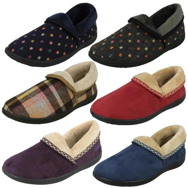 Padders Ladies Padders Wide Fitting Slippers - Mellow
