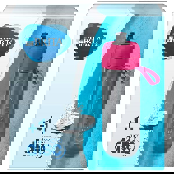 Brita 600ml Active Go Filter Water Bottle Pink