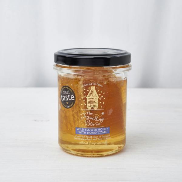 The Travelling Bee Co. Wild Flower Honey with Honeycomb