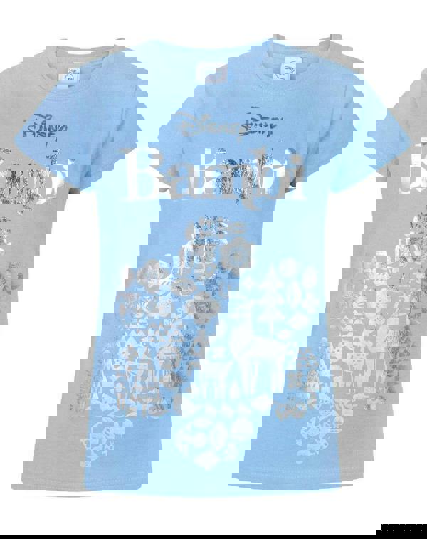 Disney Bambi GirlsBlue Short Sleeved T-Shirt