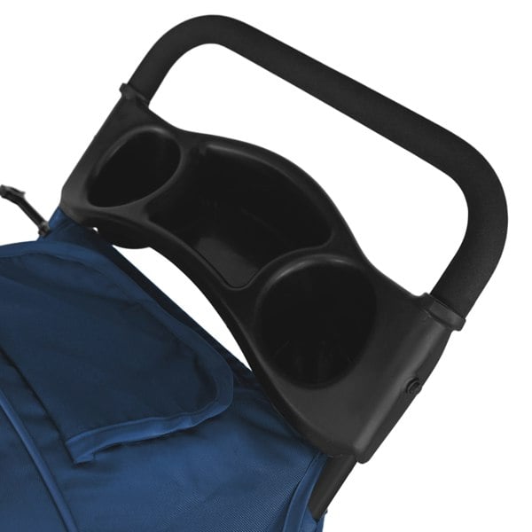 Monstershop Pet Stroller with Rain Cover & Caddy Bag - Navy Blue