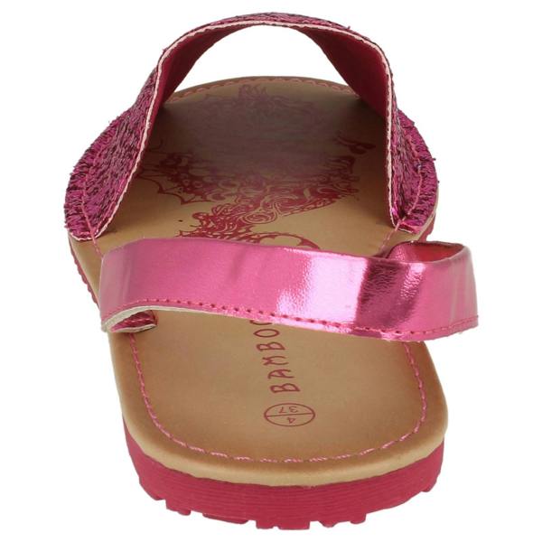 Spot On Ladies Spot On Flat Mule Slingback Sandals