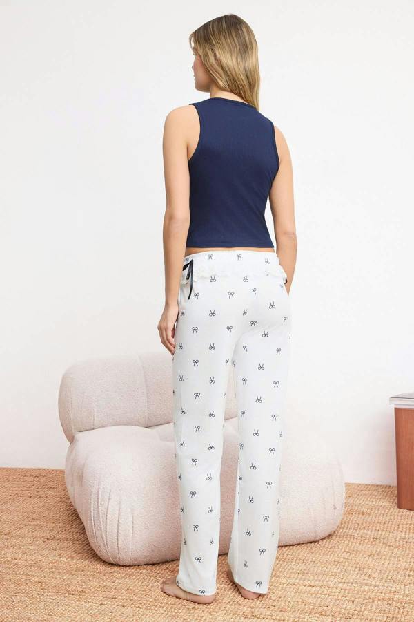 Ribbon Lace Detail Cami Pyjama Set