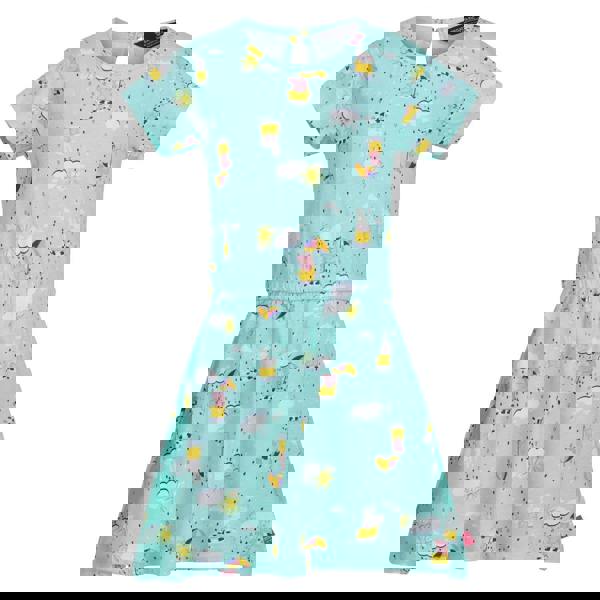 Regatta Baby Girls Peppa Pig Clouds Casual Dress - Aruba Blue