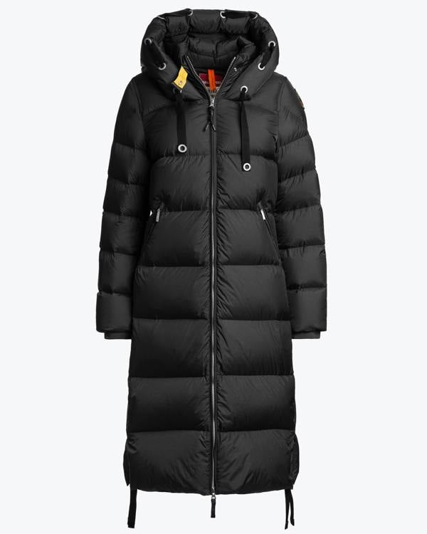 Parajumpers Panda Womens Down Coat with Hood - Black 541
