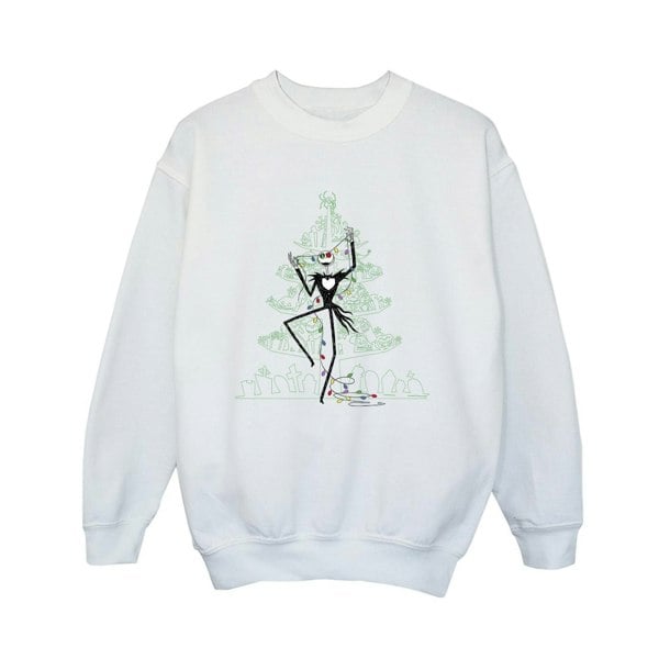 Disney Boys The Nightmare Before Christmas Tree Green Sweatshirt - White