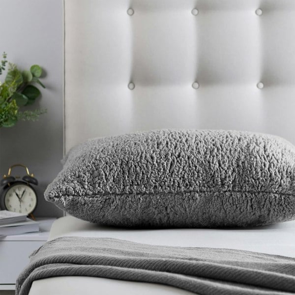 Slumberdown Teddy Fleece Medium Support Pillow