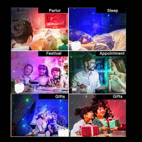 ENER-J LED Galaxy Star Projector Lamp with Nebula, App & Voice Control Night Light for Kids Bedroom & Home Theatre, Christmas Gift