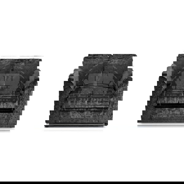 Crystal Crushed Velvet 2 Seater Sofa Full Back - 2