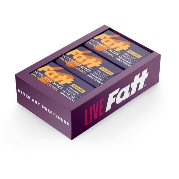 Fatt Chocolate + Caramel Keto Bites