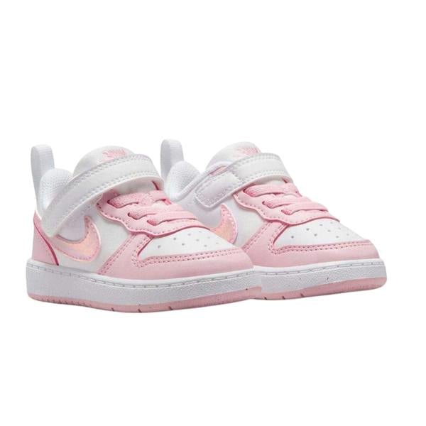 Nike Baby Court Borough Trainers - White/Pink - 