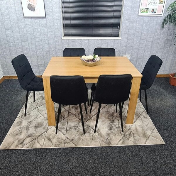 Kosy Koala Dining Table Set with 6 Chairs Dining Room and Kitchen table set of 6
