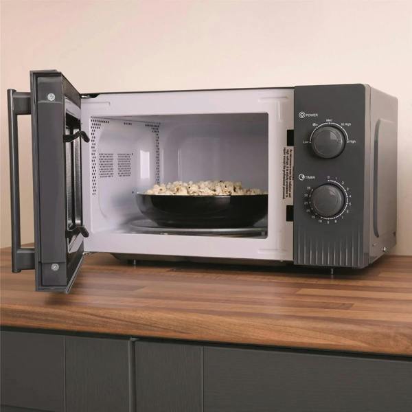 Hamilton Beach Miami Manual 800W Microwave - Charcoal Grey - Hamilton Beach UK