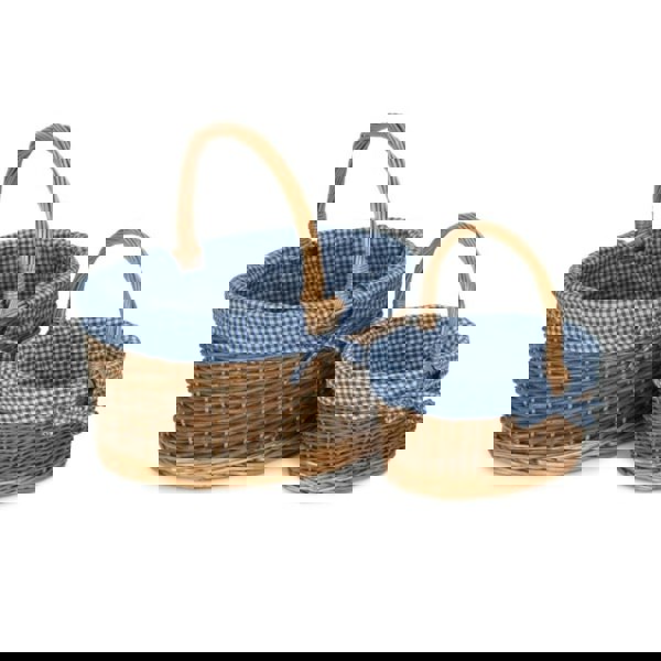 Country Oval Wicker Shopping Basket