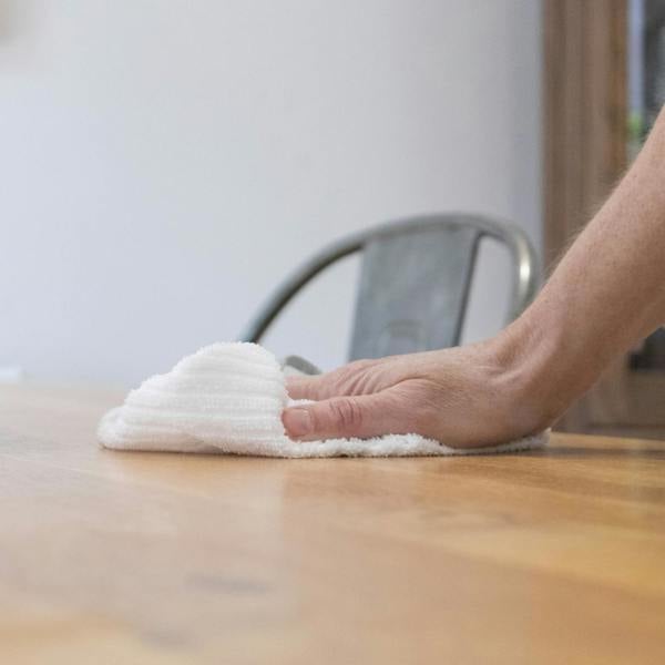 JVL Microfibre Cleaning Cloth - White / Grey