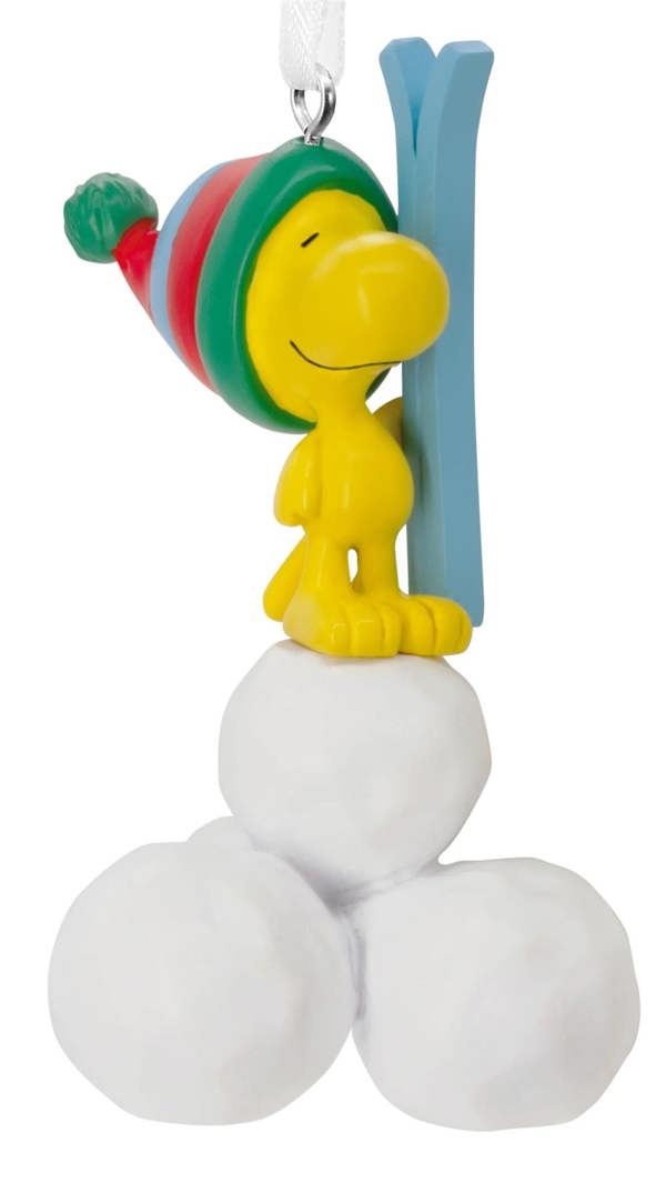 Peanuts/Snoopy - Woodstock with Snowballs Christmas Tree Ornament