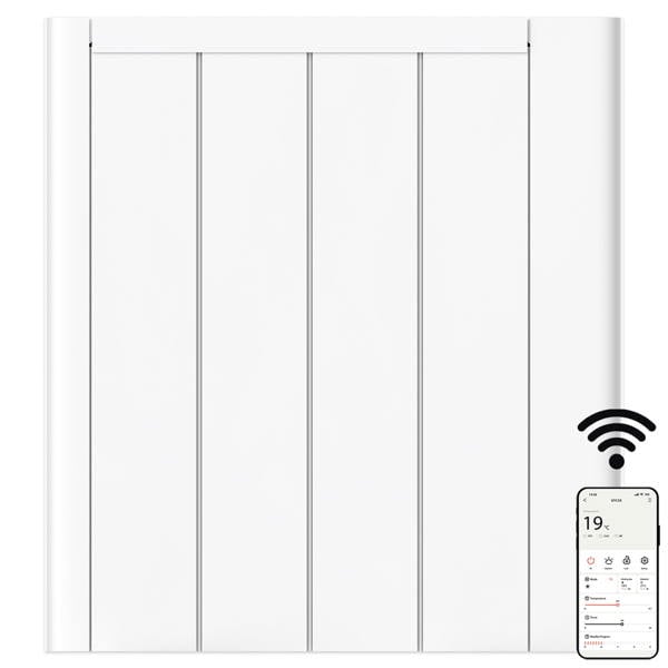 MYLEK Electric Ceramic Radiator Panel Heater WIFI Smart APP Eco 1000W Bathroom Safe Wall Mounted Timer Thermostat