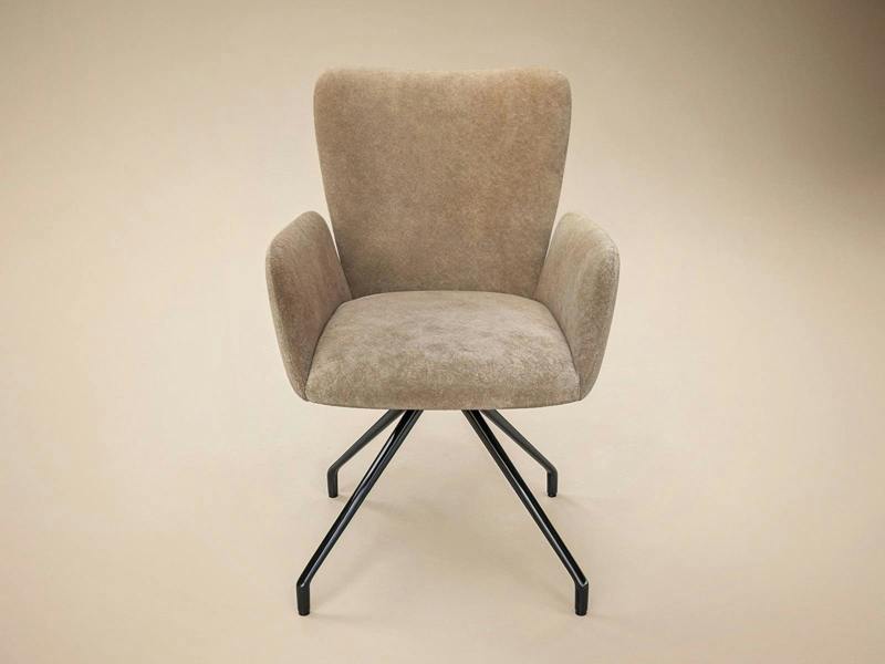 SOLACE+CO Kora Mocha Swivel Dining Chair Set of 2